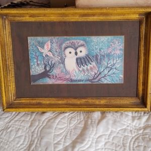 Vintage 70s Owl Prints